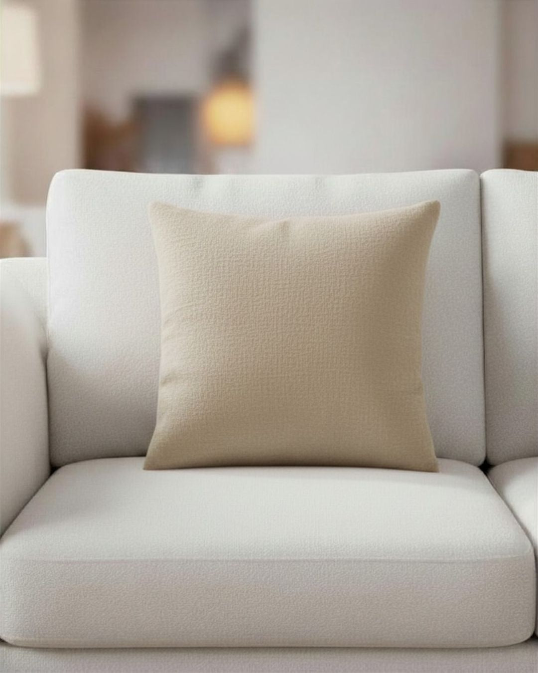 Raw silk cushion cover